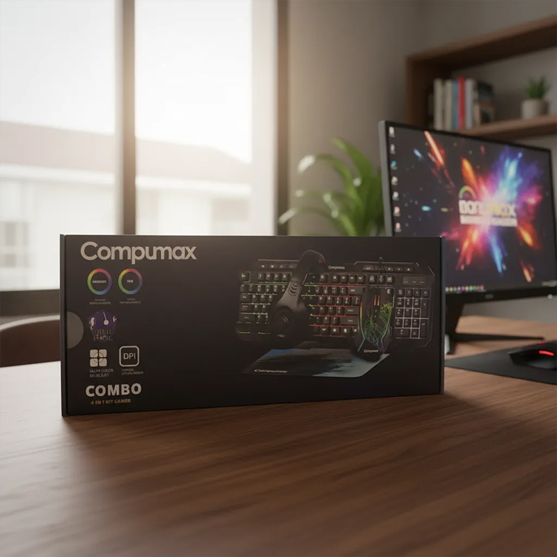 Kit Gamer Compumax Rgb Español Teclado Y Mouse Diadem 4 En 1 - Image 5